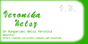 veronika welsz business card